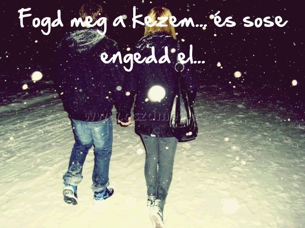 Fogd meg a kezem...
 
Fogd meg a kezem... és sose engedd el...