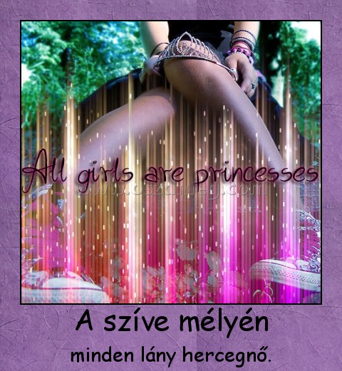 A szíve mélyén
 
minden lány hercegnő.
