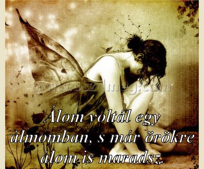 Álom voltál egy álmomban Álom voltál egy álmomban
Álom voltál egy álmomban, s már örökre álom is maradsz.