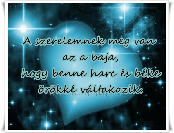 A szerelemnek meg van az a baja
 
