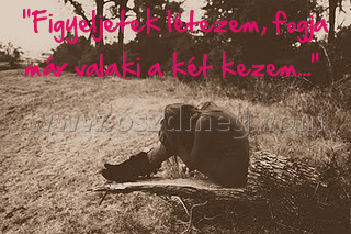 "Figyeljetek létezem
 
"Figyeljetek létezem, fogja már valaki a két kezem..." 