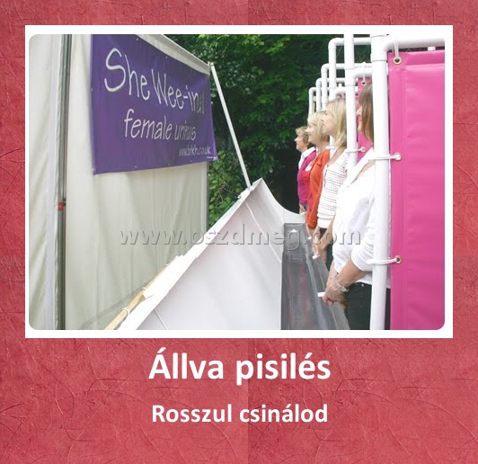 Állva pisilés
 
Rosszul csinálod